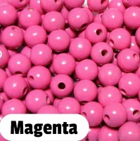 Holzperlen 10mm magenta